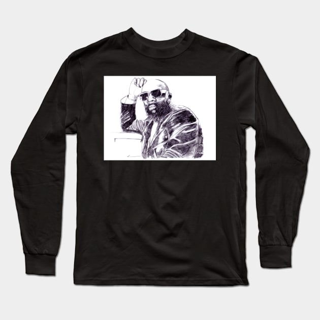 Isaac Hayes Long Sleeve T-Shirt by Keithhenrybrown